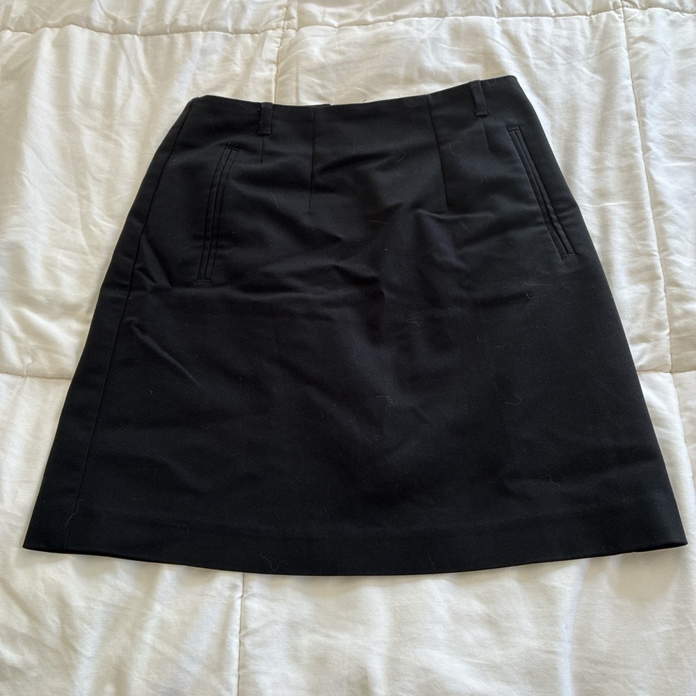 H&M Black A-Line Mini Skirt